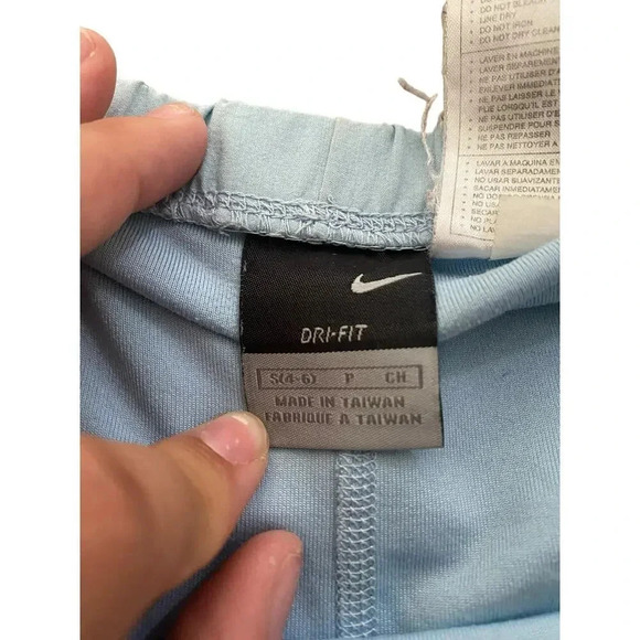 Nike Dri Fit Sky Blue Elastic Waist Activewear Golf Tennis Skort Size Small - Picture 2 of 7